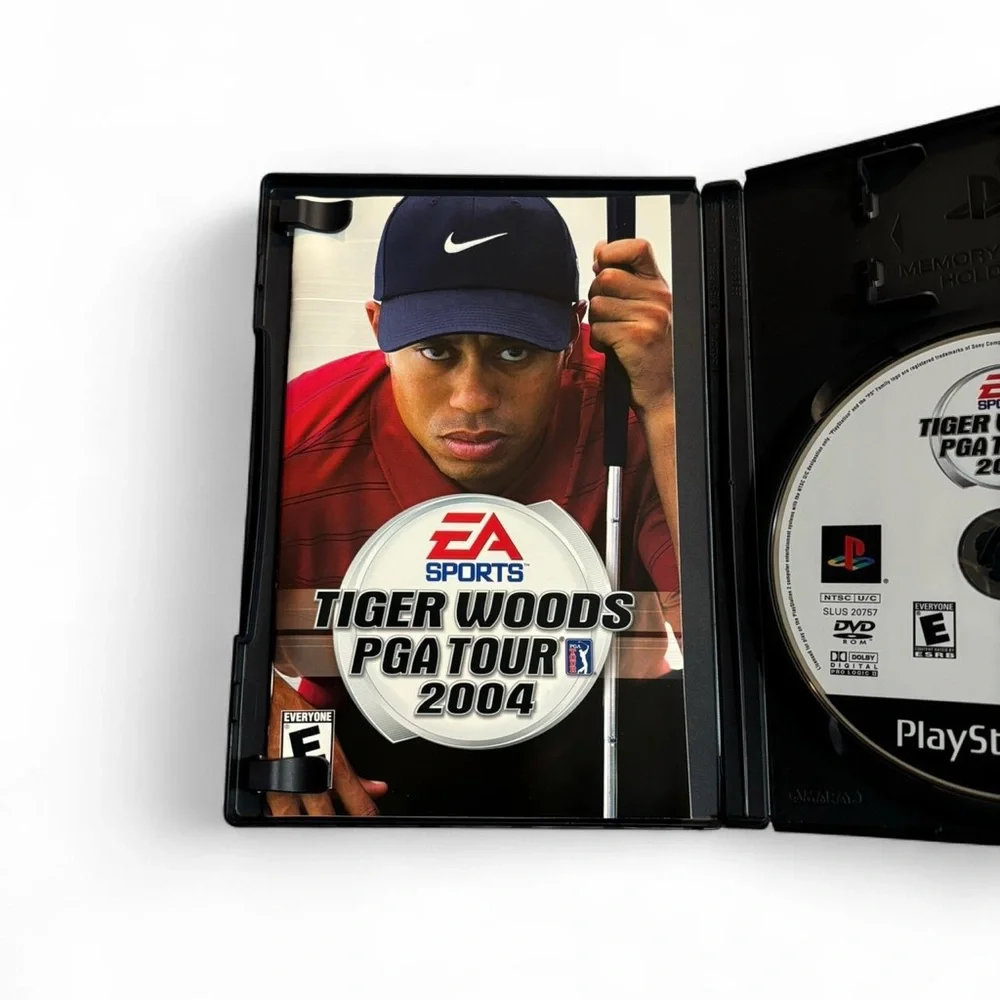 Sony PlayStation 2 Game - Tiger Woods PGA Tour 2004 - Black Case